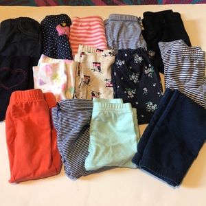 Huge lot of baby girl pants! 6 months! EUC